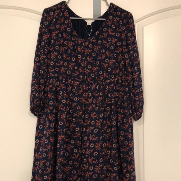 Caslon floral long sleeve dress size m - Picture 5 of 8